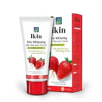 Ikin Skin Brightening Hair Remover Cream, 60g - Hair Removal Cream for Girls  Women for All Skin Types (Pack Of 3)-thumb1