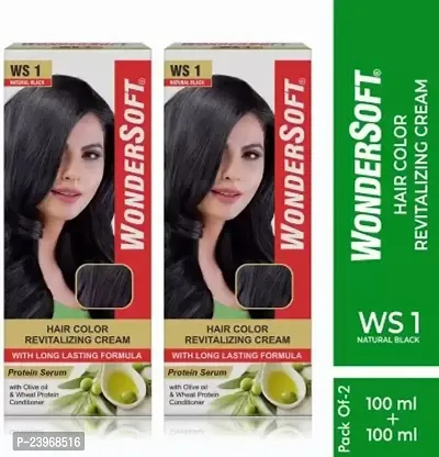 Natural Black Hair Color With Olive Oil And Wheat Protein Conditioner,Natural Black-thumb0