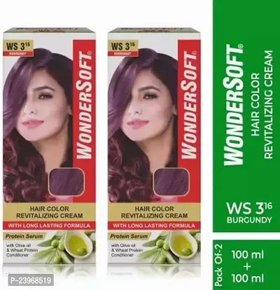 Burgundy Hair Colour With Olive Oil And Wheat Protein Conditioner,Burgundy