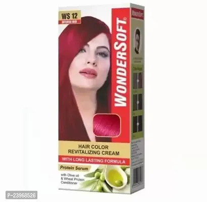 Intense Red Hair Color With Olive Oil And Wheat Protien Serum,Red-thumb0