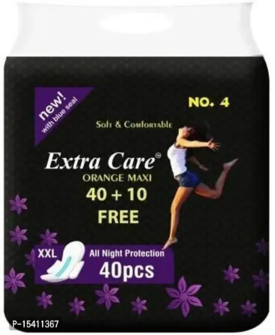 Extra Care Package 40 + 10 Free Orange Maxi Sanitary Pad (PACK OF 3)