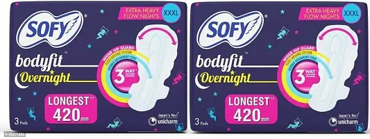 Bodyfit Overnight Xxxl 3+3+3+3 Sanitary Pad Sanitary Pad (pack of 12)