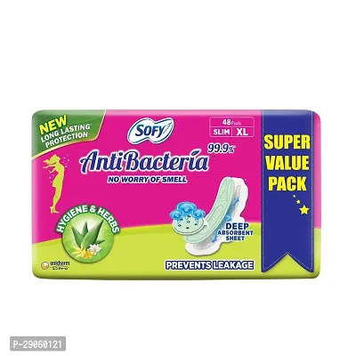 HAMAZZ Sofy Sanitary Pads - Slim (Pack of 48 Pads)