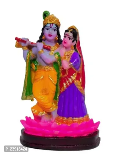 Mini Hindu Lord Radha Krishna Marble Dust Idol