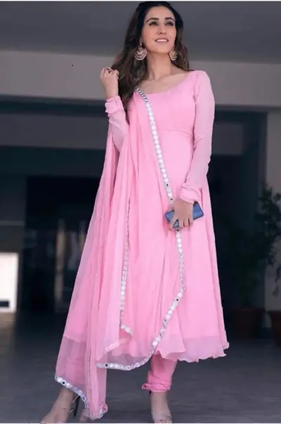 Attractive Gowns For Women With Dupatta
