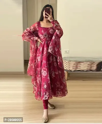 Buy Fancy Organza Gown With Dupatta For Women Online In India At Discounted Prices
