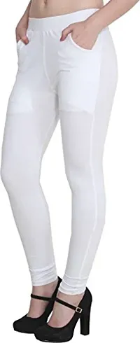 Fancy Womens Cotton Solid Leggings