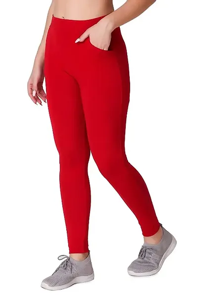 Trendy Stylish Women One Pocket Western Office Wear And Casual Wear Ankle Length Leggings