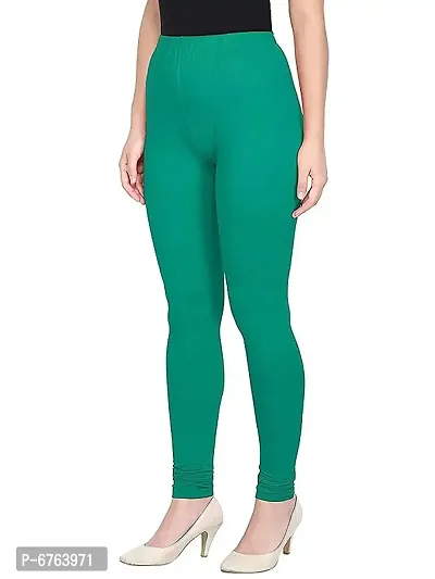 Full Stretchable Solid Regular Shining Plain Leggings for Women and Girls-thumb2