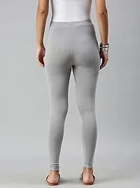 Full Stretchable Solid Regular Shining Plain Leggings for Women and Girls-thumb2