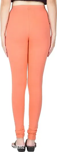 Churidar Ruby Style Full Stretchable Solid Regular Shining Churidar Leggings for Women and Girls-thumb2