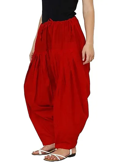 Branded Filter Products Women Pure Patiala Salwar (Free Size) (Red)