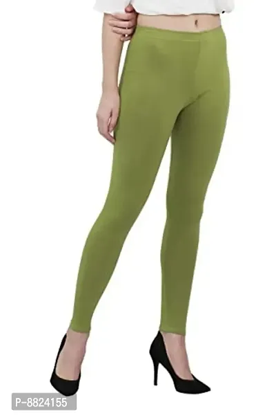 Classic Cotton Solid Leggings For Womens and Girls-thumb0