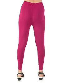 Classic Cotton Solid Slim Fitting Leggings For Womens and Girls-thumb2