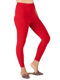 Classic Cotton Solid Slim Fitting Leggings For Womens and Girls-thumb1