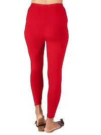 Classic Cotton Solid Slim Fitting Leggings For Womens and Girls-thumb2