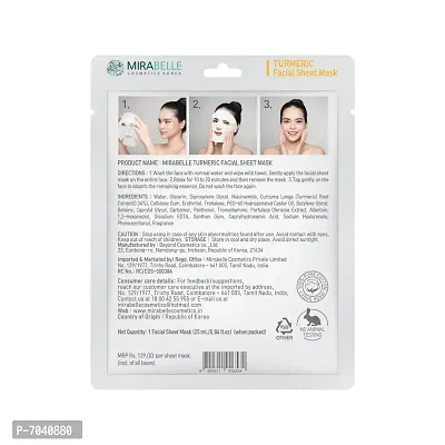 Mirabelle cosmetics Turmeric Fairness Facial Mask (Pack of 6)-thumb5