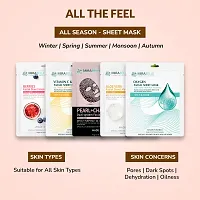 Mirabelle Lighter skin Facial Sheet Mask ( Pack of 5 ) - BCS-thumb4