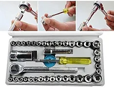 MHAX High_Quality 40pcs 1/4-Inch Socket Set Tool Wrench Combo Tools Kit Car_Repair_ Combination Screwdriver-thumb1