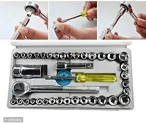 MHAX High_Quality 40pcs 1/4-Inch Socket Set Tool Wrench Combo Tools Kit Car_Repair_ Combination Screwdriver-thumb2