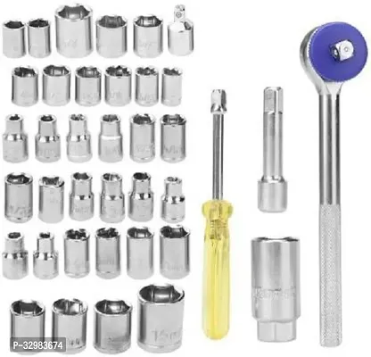 MHAX High_Quality 40pcs 1/4-Inch Socket Set Tool Wrench Combo Tools Kit Car_Repair_ Combination Screwdriver-thumb4