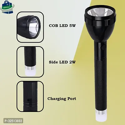 Rechargeable Flashlight with Dual LED Torch-thumb2