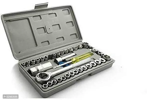 1/4-Inch Socket Set Tool Wrench Combo Tools Kit Pack of 40-thumb0