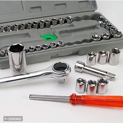 MHAX High_Quality 40pcs 1/4-Inch Socket Set Tool Wrench Combo Tools Kit Car_Repair_ Combination Screwdriver-thumb4