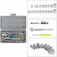 MHAX High_Quality 40pcs 1/4-Inch Socket Set Tool Wrench Combo Tools Kit Car_Repair_ Combination Screwdriver-thumb1