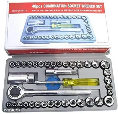 MHAX High_Quality 40pcs 1/4-Inch Socket Set Tool Wrench Combo Tools Kit Car_Repair_ Combination Screwdriver-thumb0