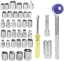 MHAX High_Quality 40pcs 1/4-Inch Socket Set Tool Wrench Combo Tools Kit Car_Repair_ Combination Screwdriver-thumb4