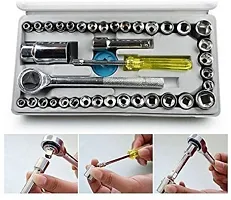 1/4-Inch Socket Set Tool Wrench Combo Tools Kit Pack of 40-thumb1