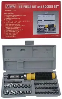 MHAX High_Quality 40pcs 1/4-Inch Socket Set Tool Wrench Combo Tools Kit Car_Repair_ Combination Screwdriver-thumb1