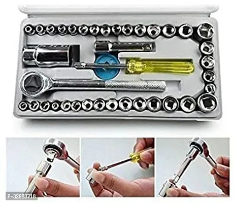 MHAX High_Quality 40pcs 1/4-Inch Socket Set Tool Wrench Combo Tools Kit Car_Repair_ Combination Screwdriver-thumb3