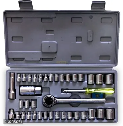 MHAX High_Quality 40pcs 1/4-Inch Socket Set Tool Wrench Combo Tools Kit Car_Repair_ Combination Screwdriver