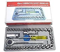 1/4-Inch Socket Set Tool Wrench Combo Tools Kit Pack of 40-thumb3