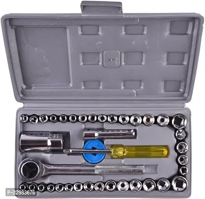 MHAX High_Quality 40pcs 1/4-Inch Socket Set Tool Wrench Combo Tools Kit Car_Repair_ Combination Screwdriver-thumb0