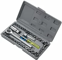 1/4-Inch Socket Set Tool Wrench Combo Tools Kit Pack of 40-thumb1