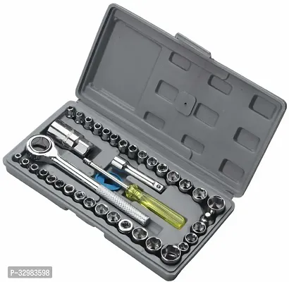 1/4-Inch Socket Set Tool Wrench Combo Tools Kit Pack of 40-thumb2