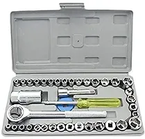 MHAX High_Quality 40pcs 1/4-Inch Socket Set Tool Wrench Combo Tools Kit Car_Repair_ Combination Screwdriver-thumb1