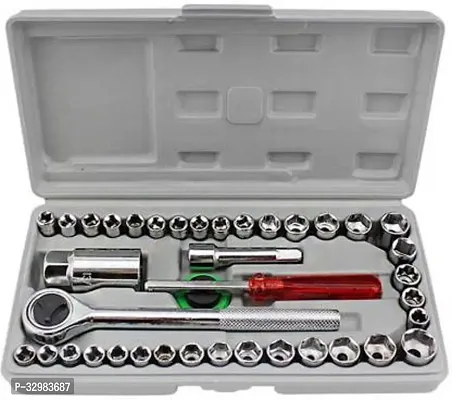 MHAX High_Quality 40pcs 1/4-Inch Socket Set Tool Wrench Combo Tools Kit Car_Repair_ Combination Screwdriver-thumb0