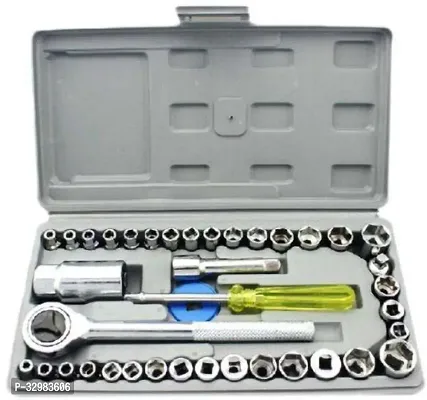 1/4-Inch Socket Set Tool Wrench Combo Tools Kit Pack of 40-thumb0