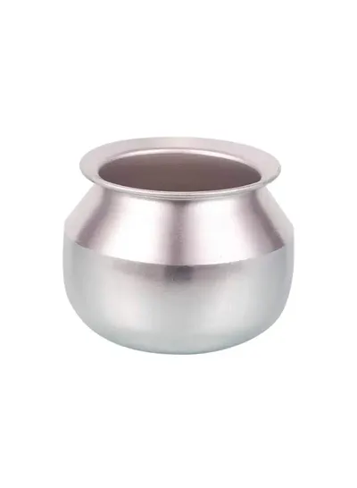 Aluminum Hammered Finish Cooking Pot Biryani Handi, With Lid Capacity 3.2  Liter