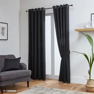 Curtains 2 Panels Set Thermal Insulated Window Treatment Solid Eyelet Darkening Curtain for Living Room Bedroom 7FT-thumb0