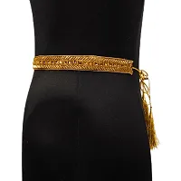 Purala saree waist hip belt kamarband choky (GOLD)-thumb1