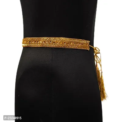 Purala saree waist hip belt kamarband choky (GOLD)-thumb2