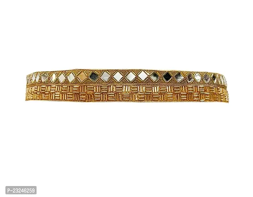 Purala saree waist hip belt kamarband jari kas (gold)