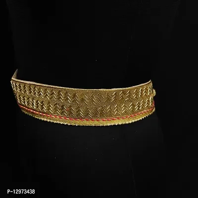 Saree Waist Belt Women saree belt cloth waist chain for women Kamarband Saree Hip belt Saree belt Free Size 26 To 40-thumb3