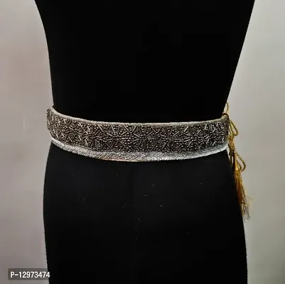 Buy Fresh Vibes Oxidised Silver Kamarband Chain for Women Saree | Antique  Finish Metallic Waist Hip Belt | Kamarbandh Length 38 inches at Amazon.in