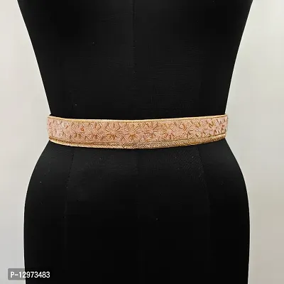 Saree Waist Belt Women saree belt cloth waist chain for women Kamarband Saree Hip belt Saree belt Free Size 26 To 40